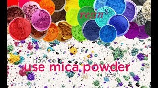 Resin8 - How to use MICA POWDER in epoxy resin