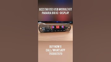 Geestar Pagaria 053 USB MODULE KIT - BUY NOW 7559917979 #shorts #geestar #pagaria #usbmodule #sm