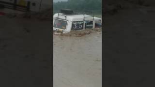 Flood in cheela-Haridwar road in bean nadi
