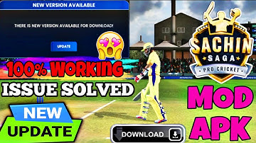 Sachin Saga Pro (MOD APK) New Update 🤩 - IPL Special🔥 | 100% Issue Solved ✅ | Download + Review 👍