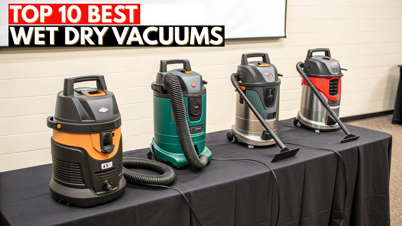 Лучшие пылесосы для сухой и влажной уборки 2026 года – Топ-10 мощных пылесосов для дома и гаража