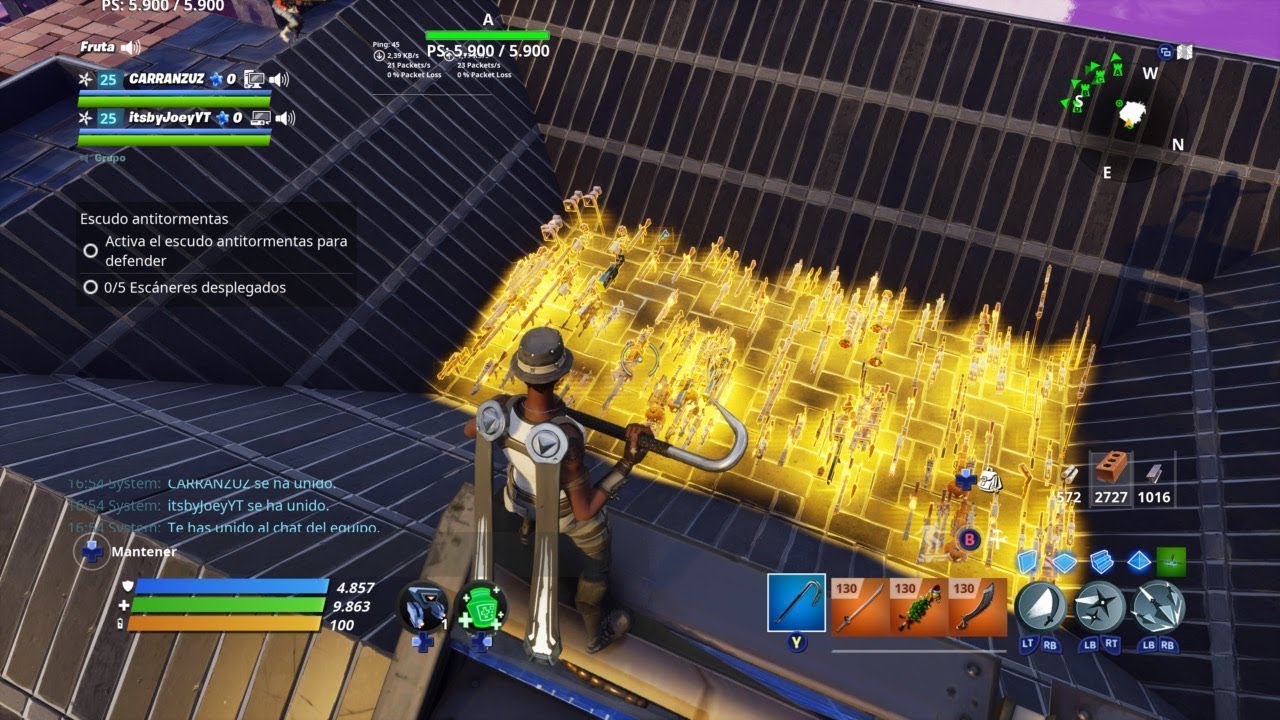 Regalando Armas 130 Llenando Inventarios Fortnite Salvar El Mundo 