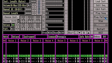 Making music with !Coconizer // Acorn Archimedes Soundtracker