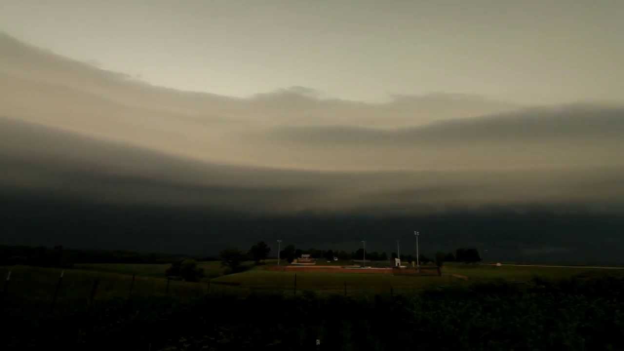 Eastern Iowa Shelf Cloud Time Lapse (6/21/2013) - YouTube