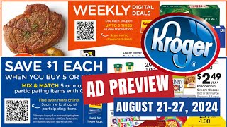 *MEGA SALE* Kroger Ad Preview for 8/21-8/27 | Buy 5 or more Save $1 Each MEGA SALE & MORE