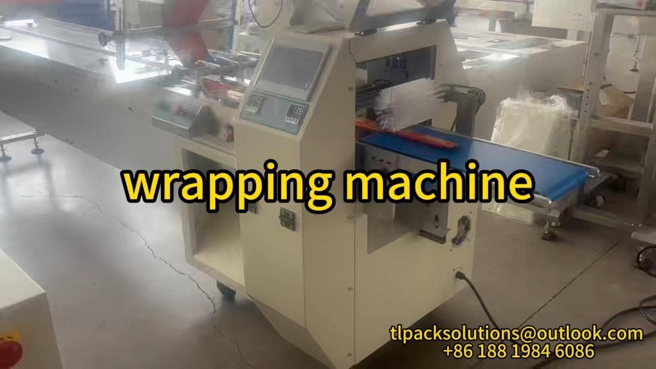 Sandwich Sponge Finger Biscuit Bread Horizontal Packaging Flowpack Wrapper Pillow Packing Machine