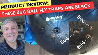 Product Review These Bug Ball Fly Traps Are Black (Getting Rid of Deer Flies)