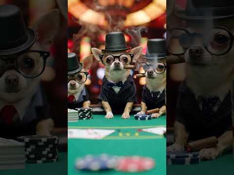 馃挱Three diminutive chihuahuas..馃挱 #ai #artist #animalart #dog #cartoon #casino #youtubeshorts #cute