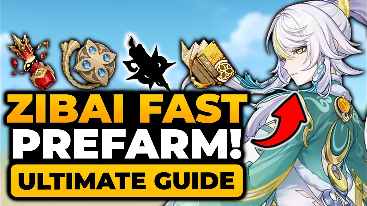 Zibai Prefarm (ULTIMATE GUIDE) FAST FARM All Materials | Zibai Genshin, Zibai Materials, Zibai Mats