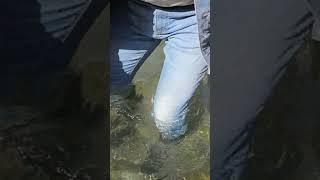 Rubber Boots In Deep Water