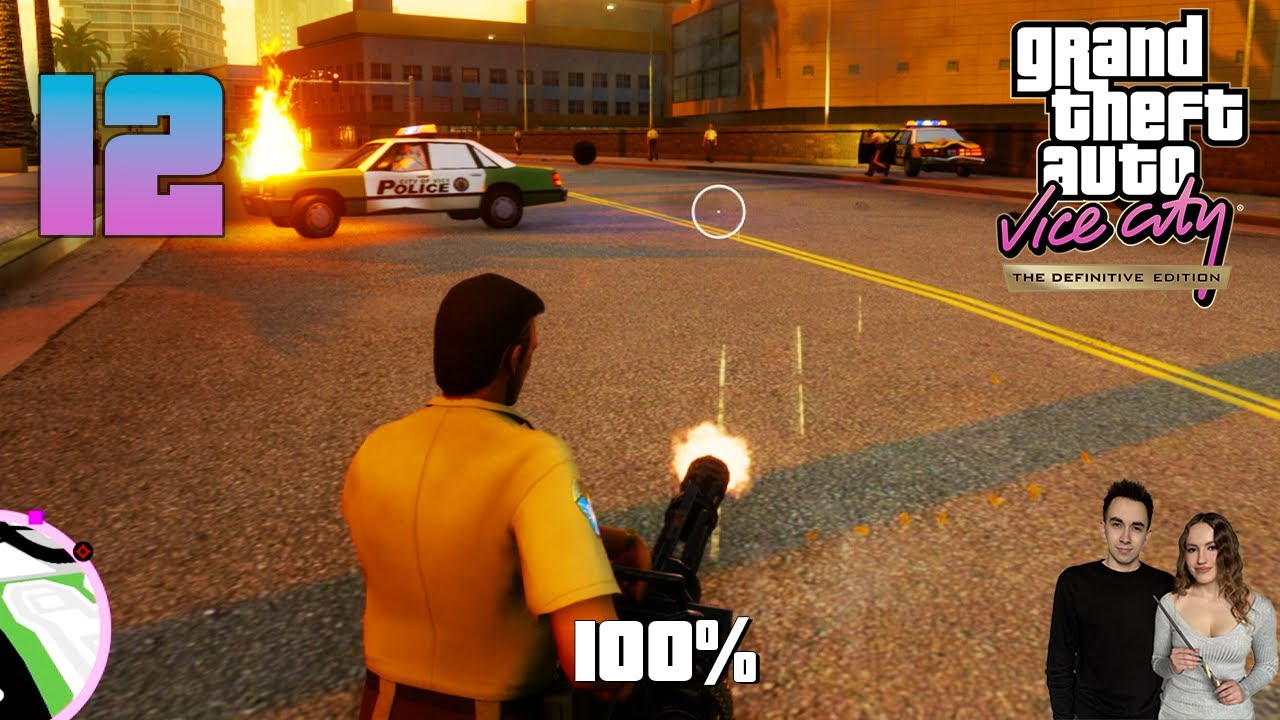 Gliniarz z MINIGUNEM | GTA Vice City Definitive Edition PL 4K  [#12] (100%)