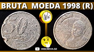 Bruta Moeda 50 centavos 1998 classificação (R) vamos aprender identificar e conserva essas raridades