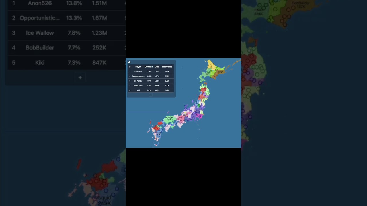 OpenFront.io Japan Streamlapse