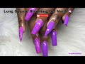 Long Square Nail Tutorial | Blooming Gel Nails
