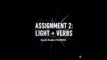 Assignment 2: Light + Verbs
