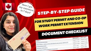 HOW I GOT MY STUDY PERMIT EXTENSION IN 7 DAYS || 2024 UPDATED VERSION || FILL THE IMM5709e FORM