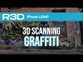 3d scanning graffiti with recon3d istanbul turkey  iphone lidar