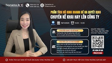 PHÂN TÍCH HỘ KINH DOANH ĐỂ RA QUYẾT ĐỊNH CHUYỂN KÊ KHAI HAY LÊN CÔNG TY