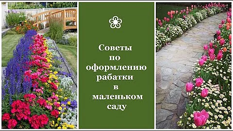 ❀ Советы по оформлению рабатки в маленьком саду