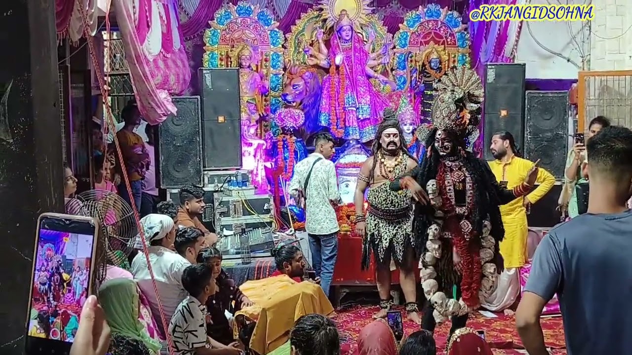 भतीजी श्रीशां के बर्थडे में मैया काली की सुंदर झांकी