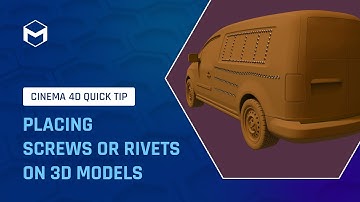 #C4DQuickTip 119: Placing Screws or Rivets on 3D models using Cinema 4D