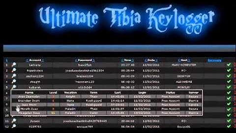 Ultimate Tibia Keylogger - prezentacja (Działa z tibią 8.71)