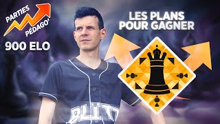 Parties d'échecs pédagogiques - Les plans pour gagner à 900 Elo screenshot 3
