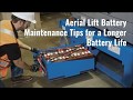 Aerial Lift Battery Maintenance Tips