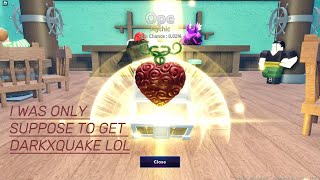 turning my fruit to DARKXQUAKE! (gone good?)