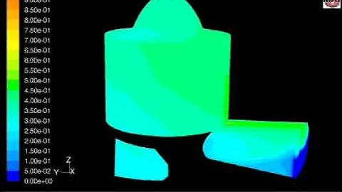 CFD Scavenging Analysis Original View 1 (2 stroke engine)