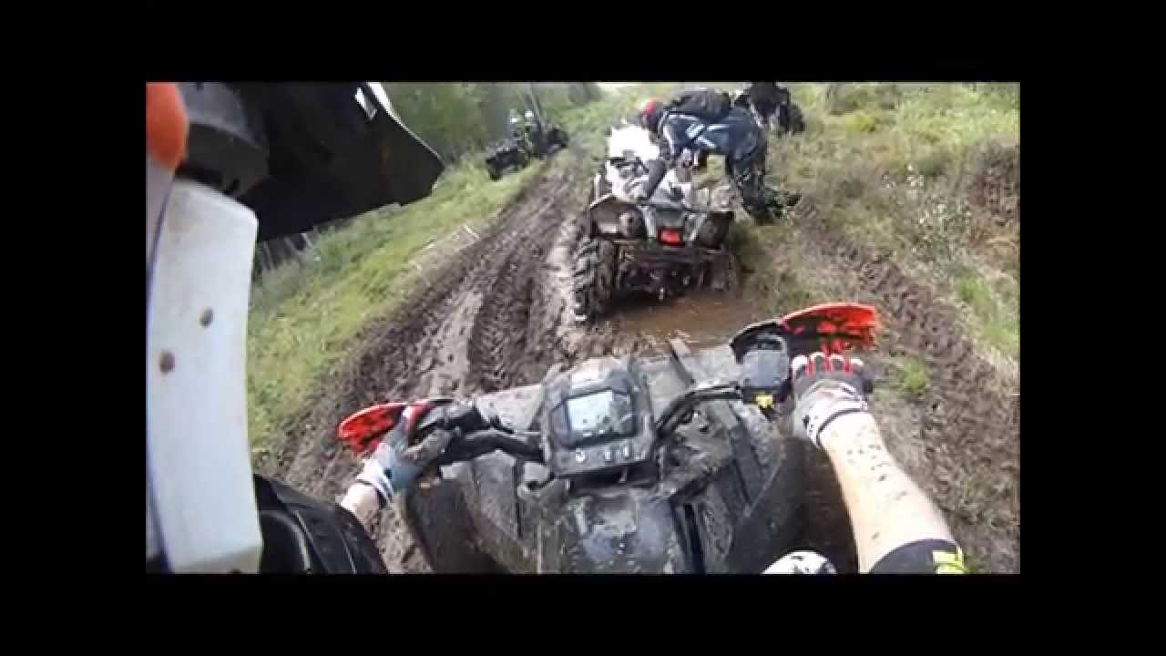 ATV on Swedish trail in Avesta 24/5-2014