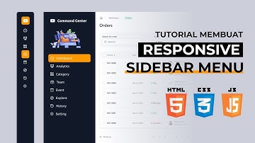 Tutorial Membuat Responsive Sidebar MENU dengan HTML CSS JAVASCRIPT || Academy Coder Practice