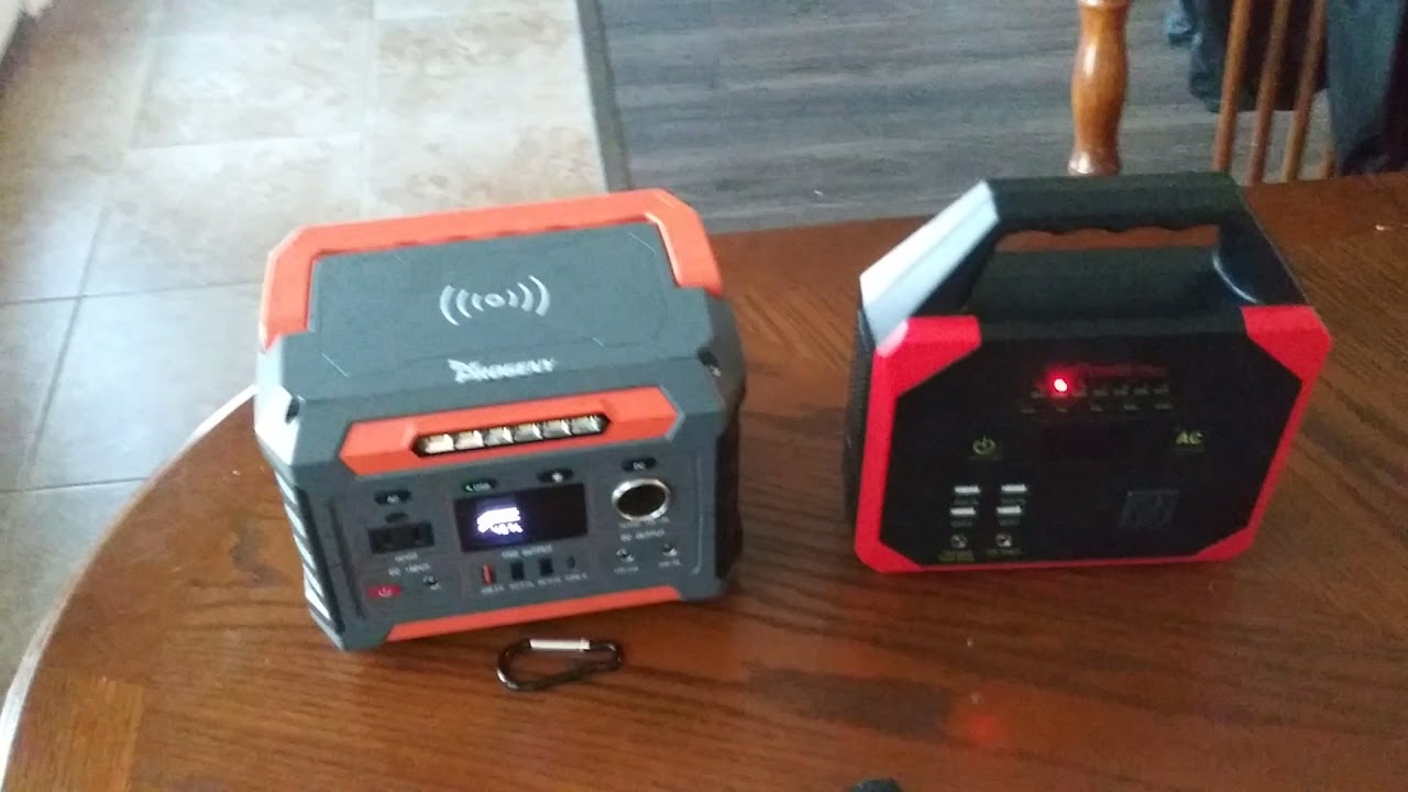 300 WATT POWER STATION ( PROGENY ) CHARGING WITH 60 WATT SOLAR PANELS .