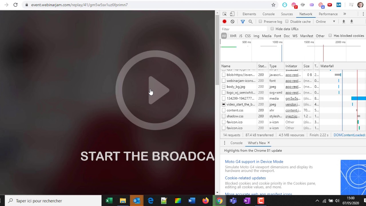 Comment tlcharger une vido WebinarJam   Download WebinarJam video  La mthode sans logiciel