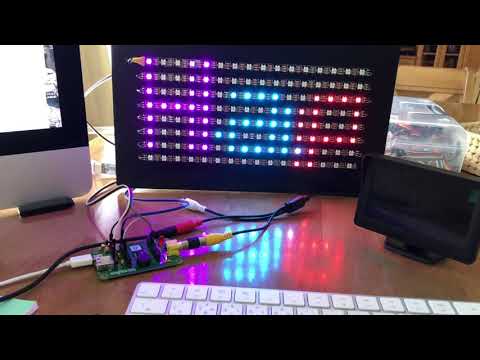 テープLEDで8x16マトリクスLEDを作る