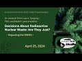 Environment North 2024 AGM Presentations - Excerpt, Laura Tanguay on the NWMO