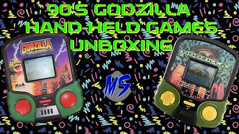 Godzilla 1995 & 1998 Handheld Video Game Unboxing