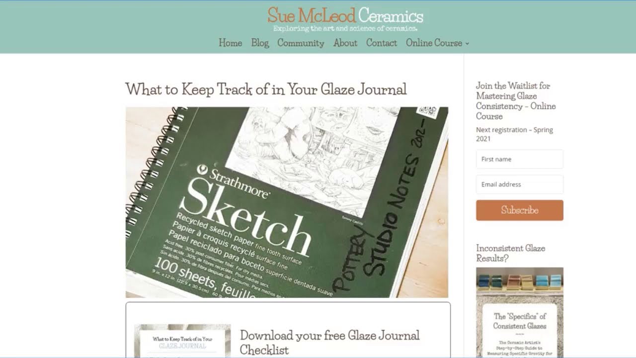 Digital Art & Collectibles clay studio pottery Glaze Test Tile Log