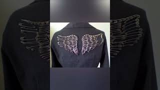 How to create new looks for your outfits with safety pins#shorts