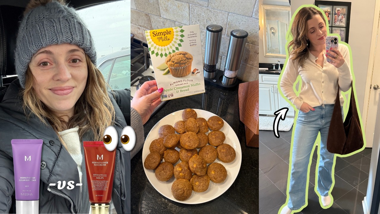 VLOG 🩵 Styling bangs, Fave makeup brushes, Missha BB vs NEW version, Quince outfit try-on