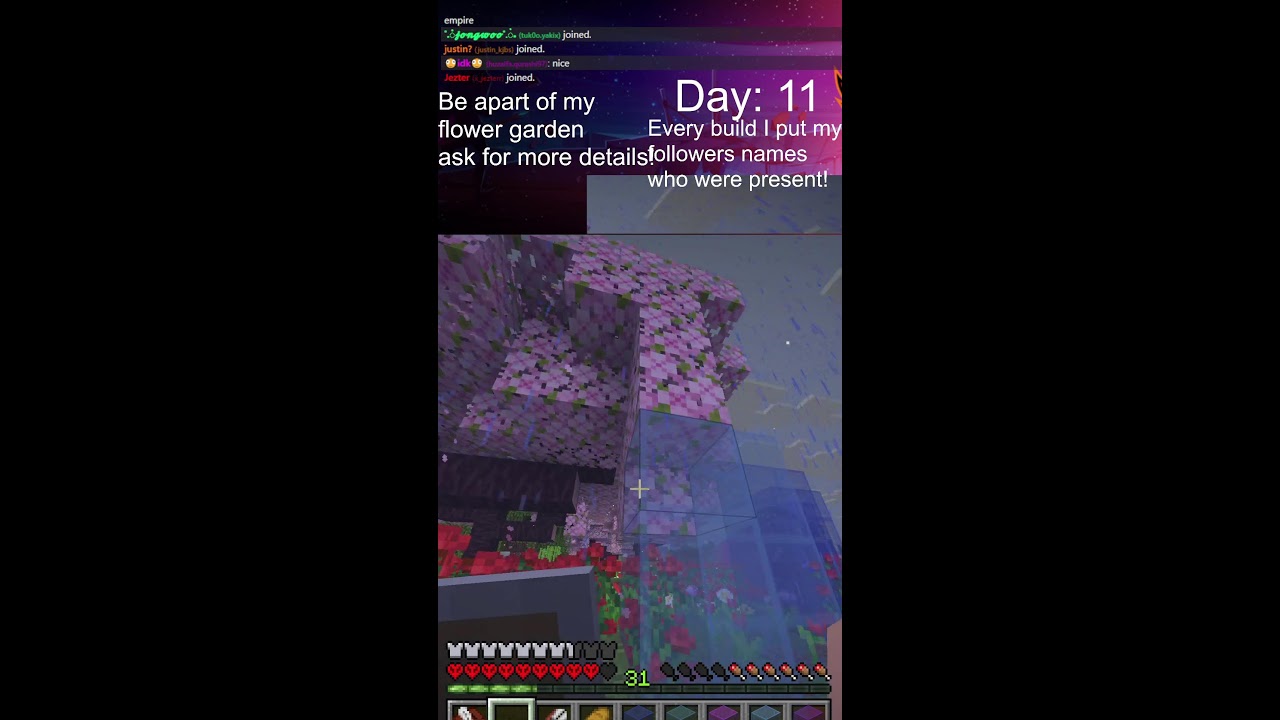 Glass for the Flower Garden! | Solo Hardcore Minecraft Day 11