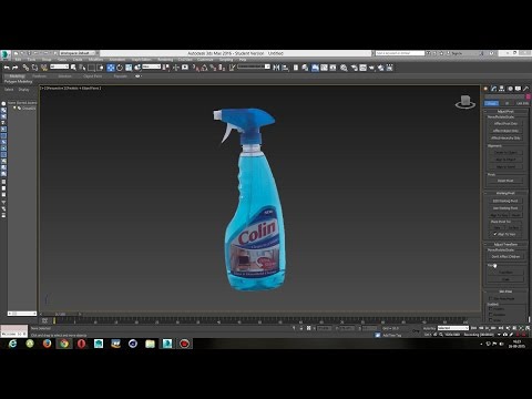 3ds Max Spray Bottle Modeling