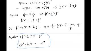 Lecture 6: The d'Alembert formula and properties of the wave equation