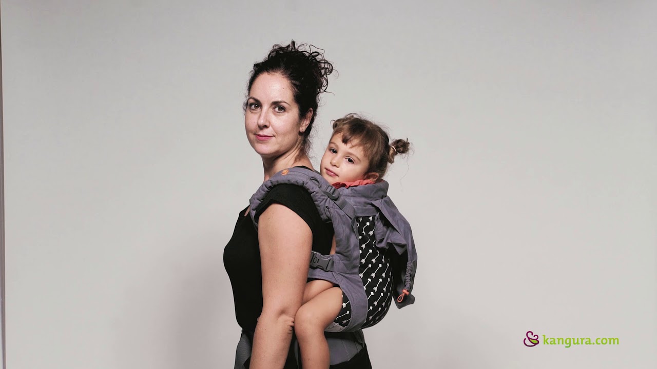 Mochila portabebé Beco Toddler llevar niñ@s grandes - YouTube