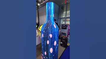 Look! how cool this LED screen bottle looks! #ledscreens #ledmodule #led #leddisplay #ledvideowall