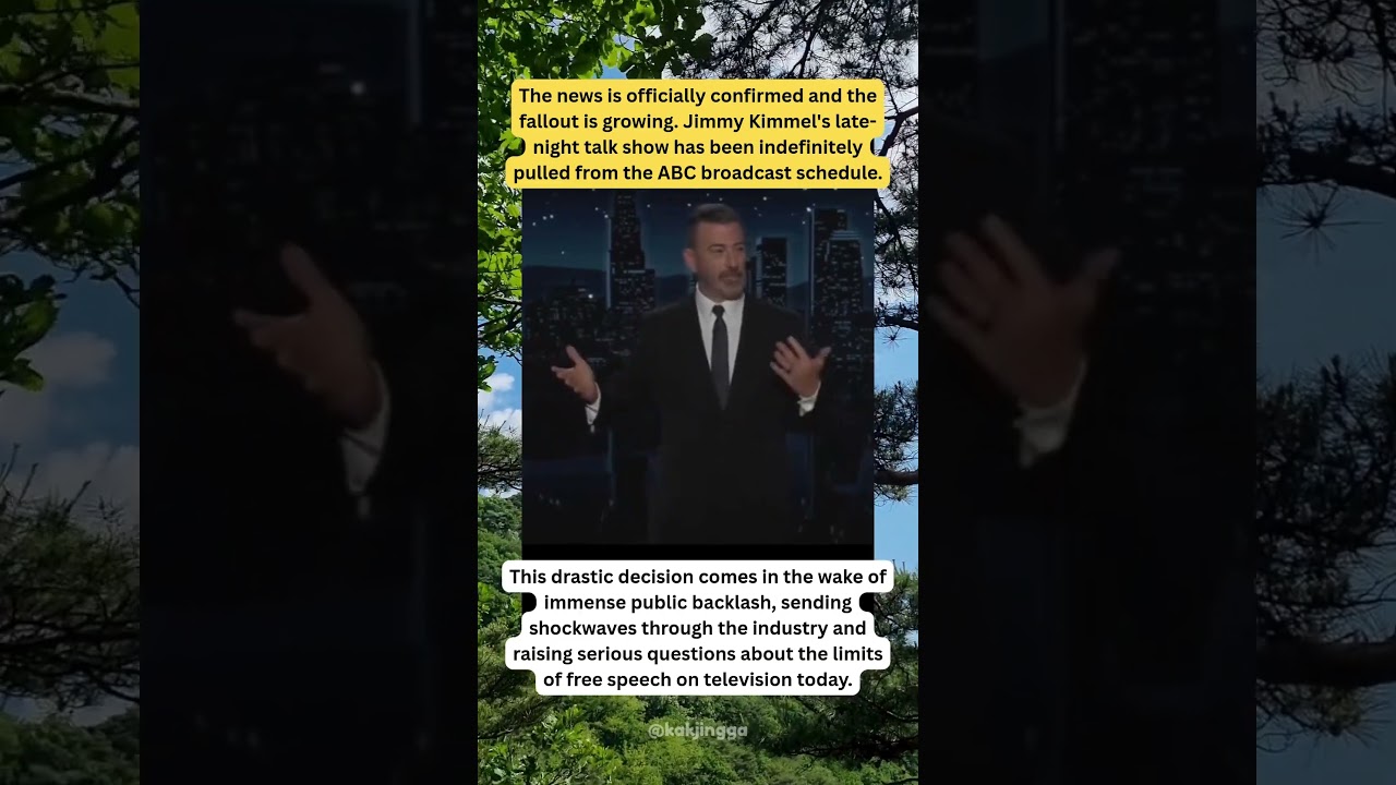 Jimmy Kimmel's Show PULLED From ABC Indefinitely! 