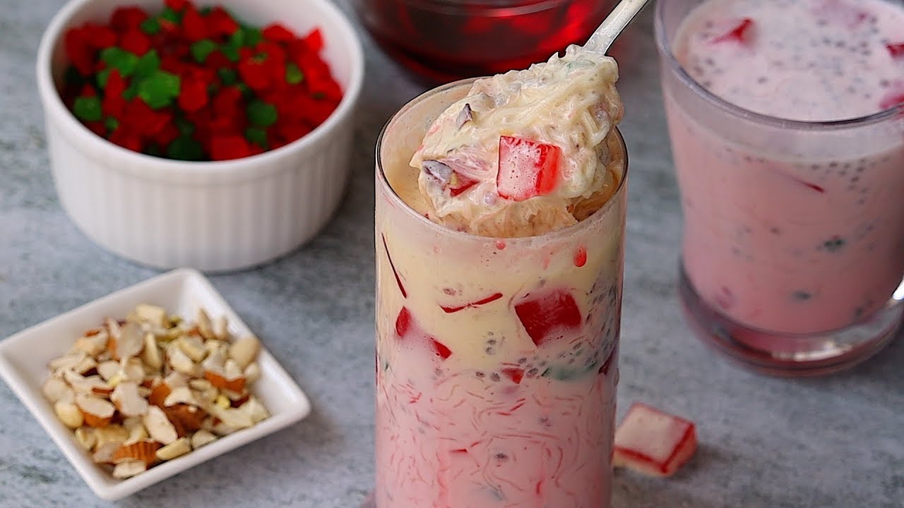 సమ్మర్ స్పెషల్ చల్లచల్లని ఫలూదా క్షణాల్లో రెడీ😋Falooda Recipe In Telugu👌Indian Summer Dessert Recipe