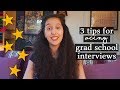 Acing Grad School + Ph.D Interviews | 3 TIPS