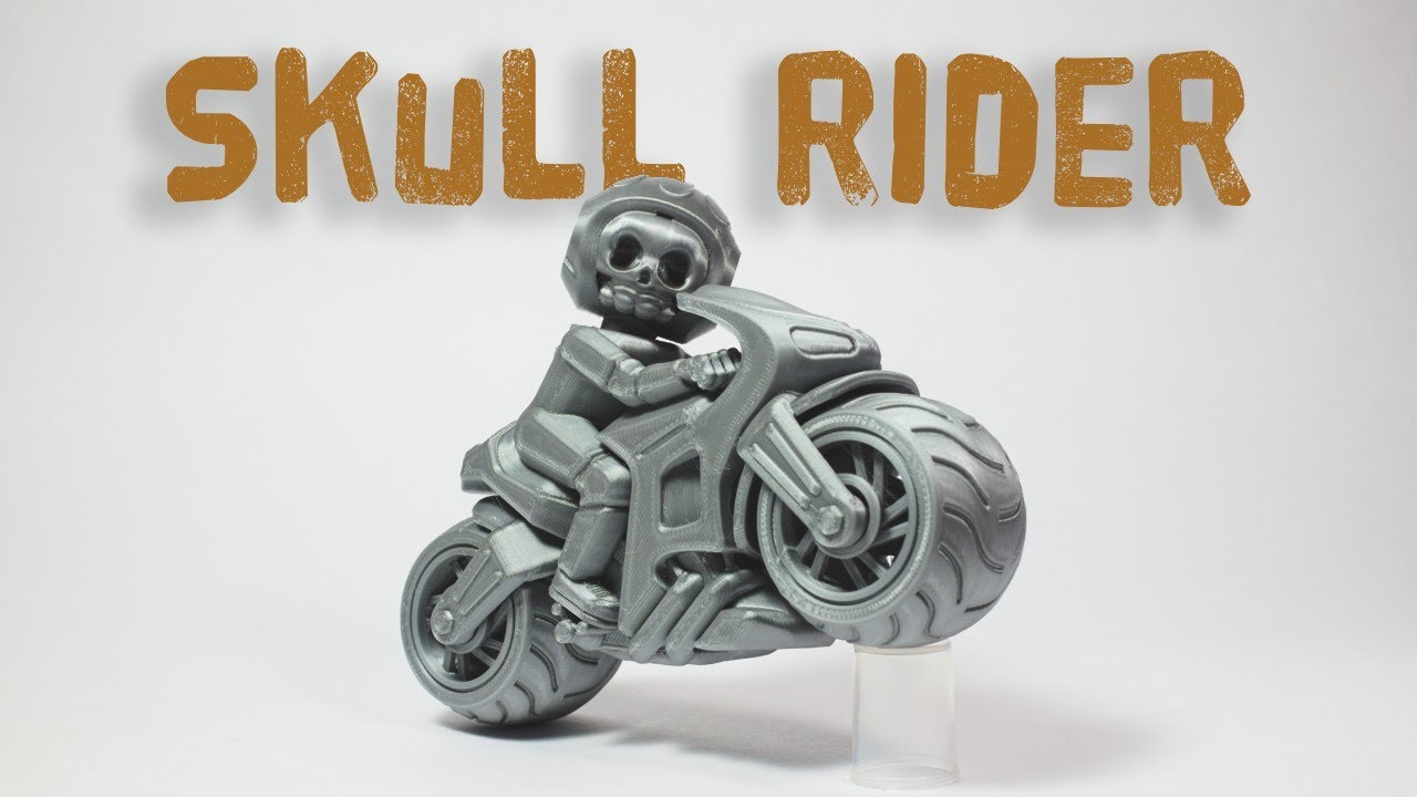 Skull Rider (3d printed model) - YouTube