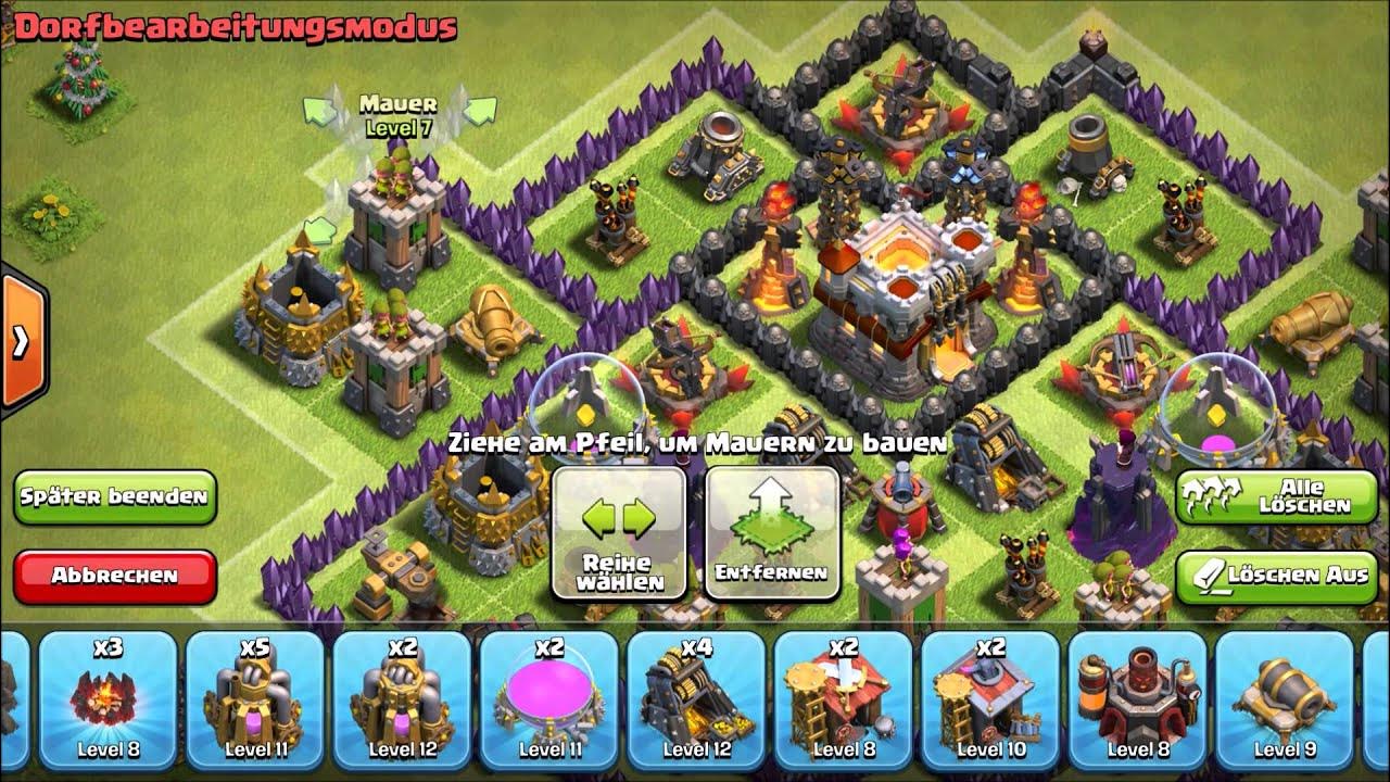 Clash Of Clans Beste Verteidigung Rathaus Level 10 www.youtube.com